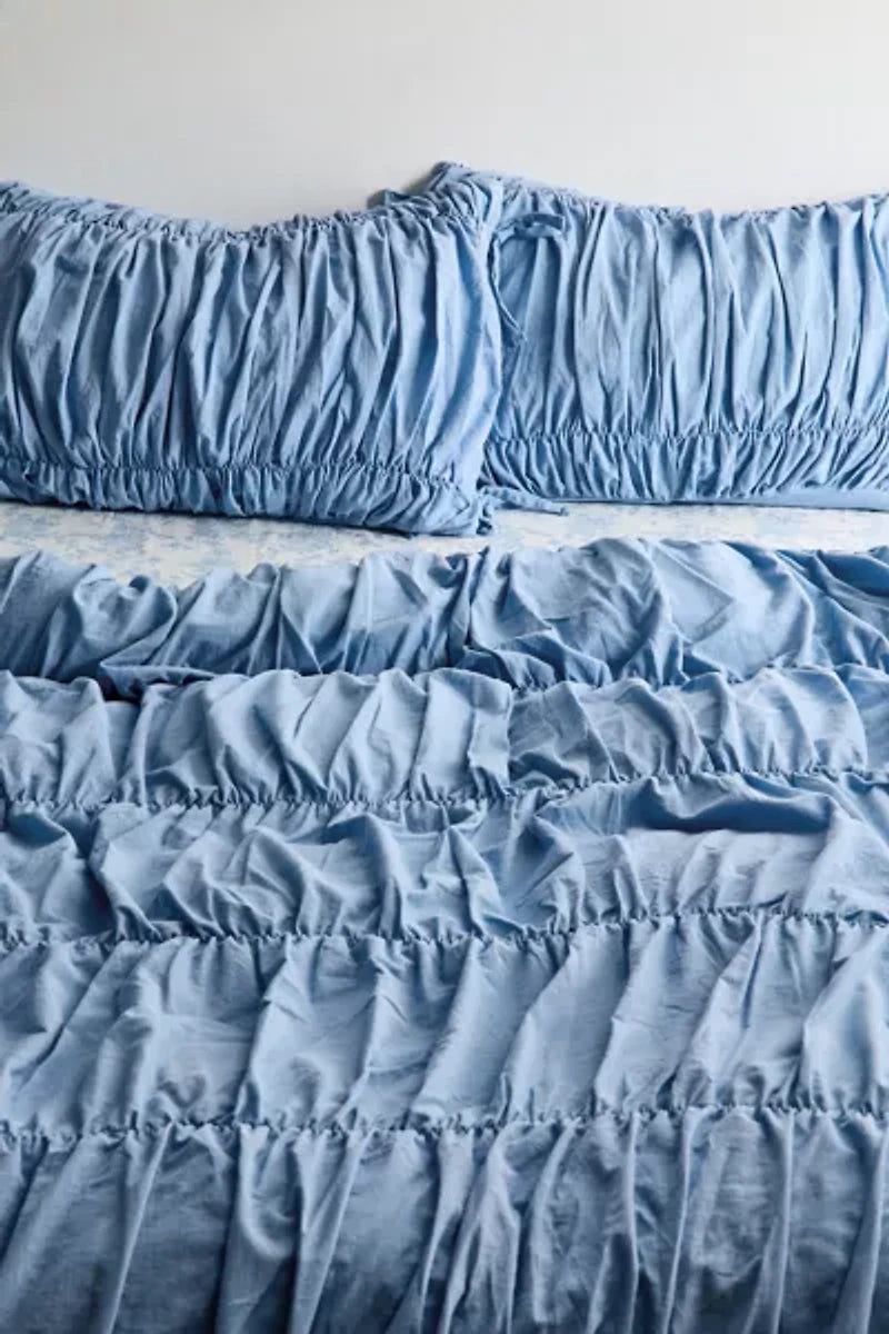 Crunchie Solid Cool Blue-Duvet Cover(single size only)