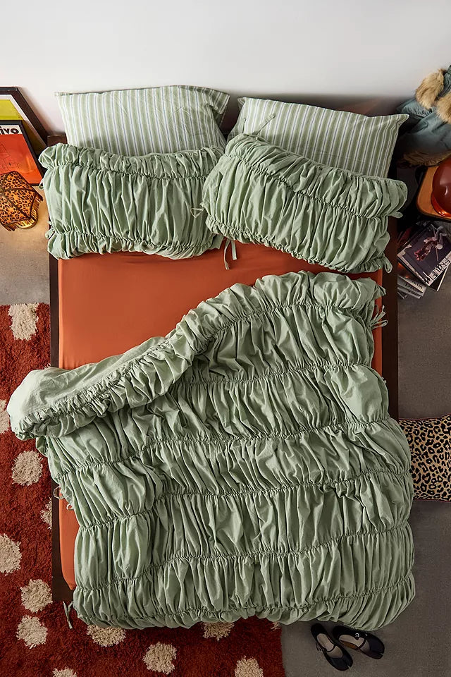 Crunchie Solid Dark Green -Duvet Cover(single size only)