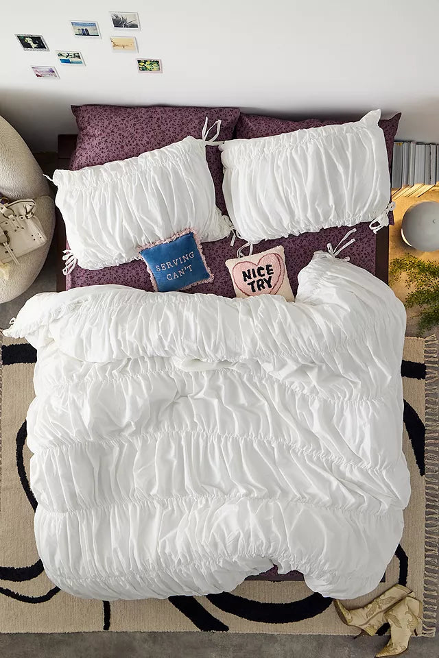 Crunchie Solid White -Duvet Cover(single size only)