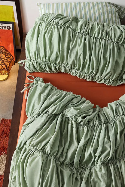 Crunchie Solid Dark Green -Duvet Cover(single size only)