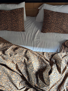 CHEETA PRINT SINGLE BEDDING