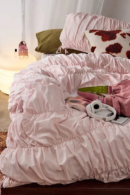Crunchie Solid Pink Light -Duvet Cover(single size only)