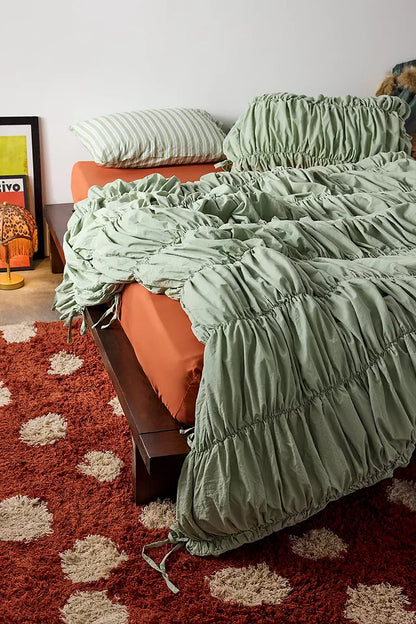 Crunchie Solid Dark Green -Duvet Cover(single size only)