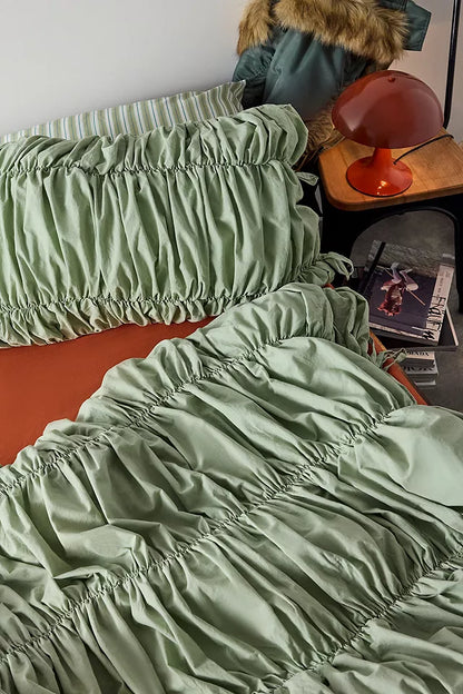 Crunchie Solid Dark Green -Duvet Cover(single size only)