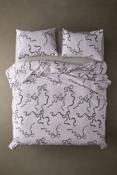 Bows Of Purple - Bedsheet Set