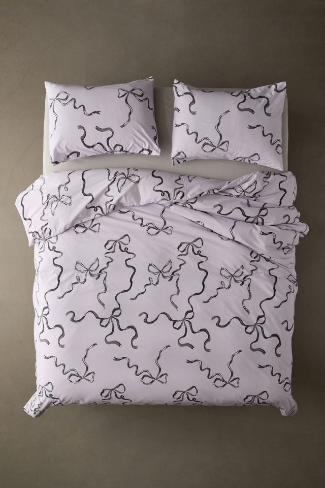 Bows Of Purple - Bedsheet Set