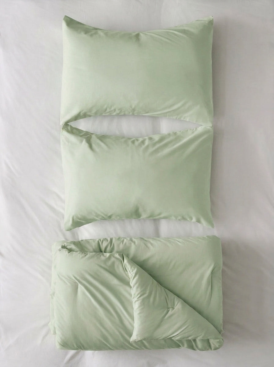 Solid Sage Green Sateen (premium)