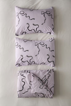 Bows Of Purple - Bedsheet Set