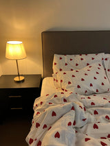 Heart & Linen-Bedsheet Set