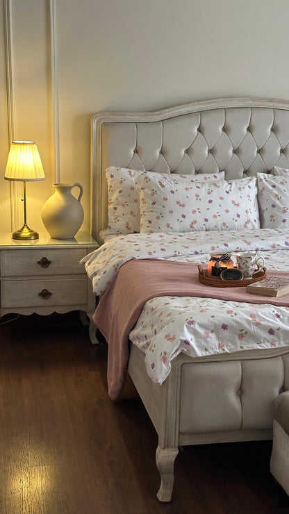 Lilac Little flowers-Bedsheet Set