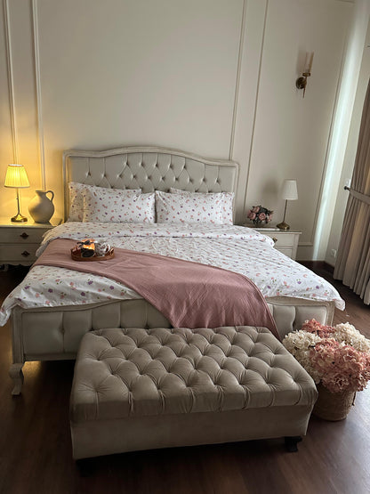 Lilac Little flowers-Bedsheet Set