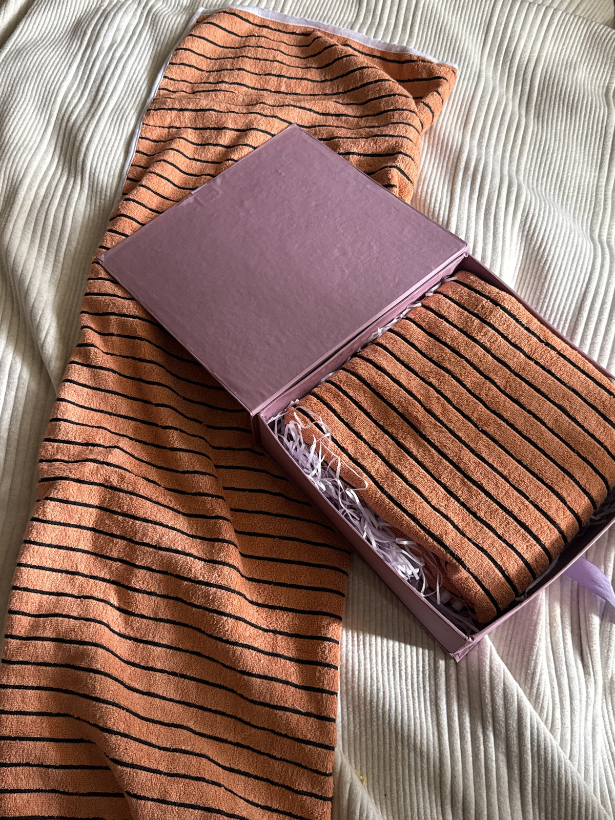ORANGE STRIPE TOWEL