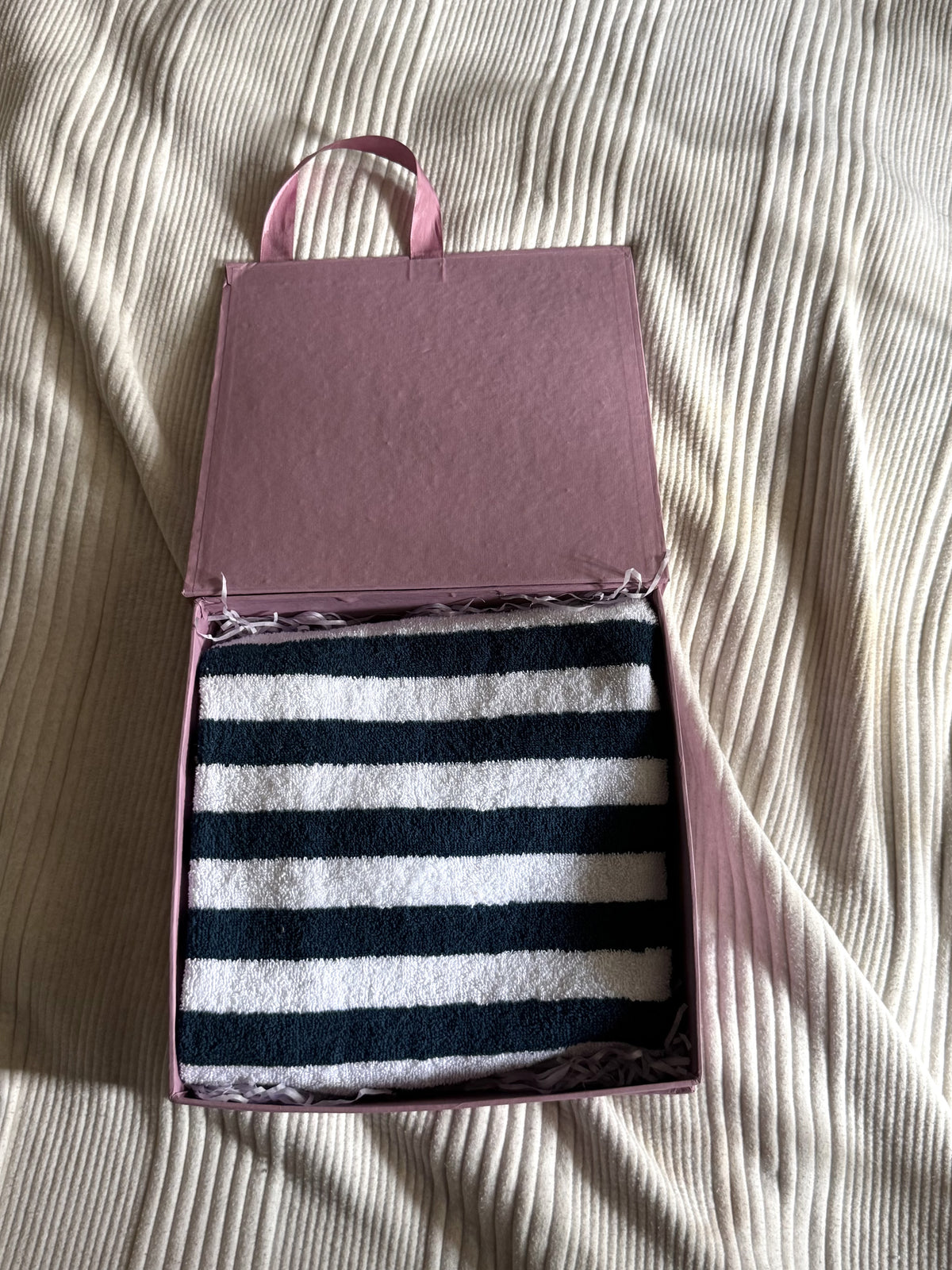 BLUE WHITE STRIPE TOWEL