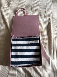 BLUE WHITE STRIPE TOWEL