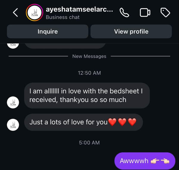 Customer review from 