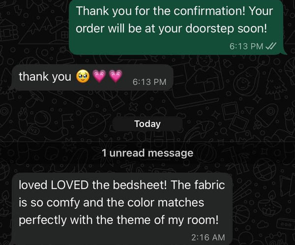 Customer review from 