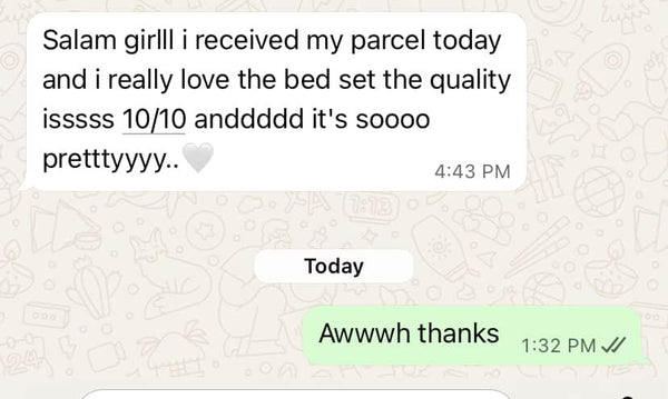 Customer review from 