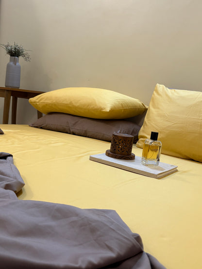 Solid Yellowish Sateen