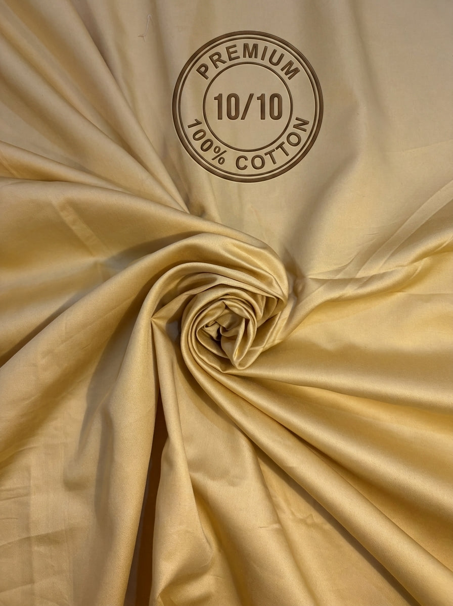 Solid Yellowish Sateen