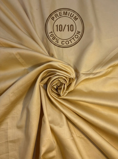 Solid Yellowish Sateen