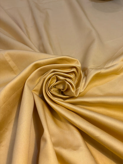 Solid Yellowish Sateen