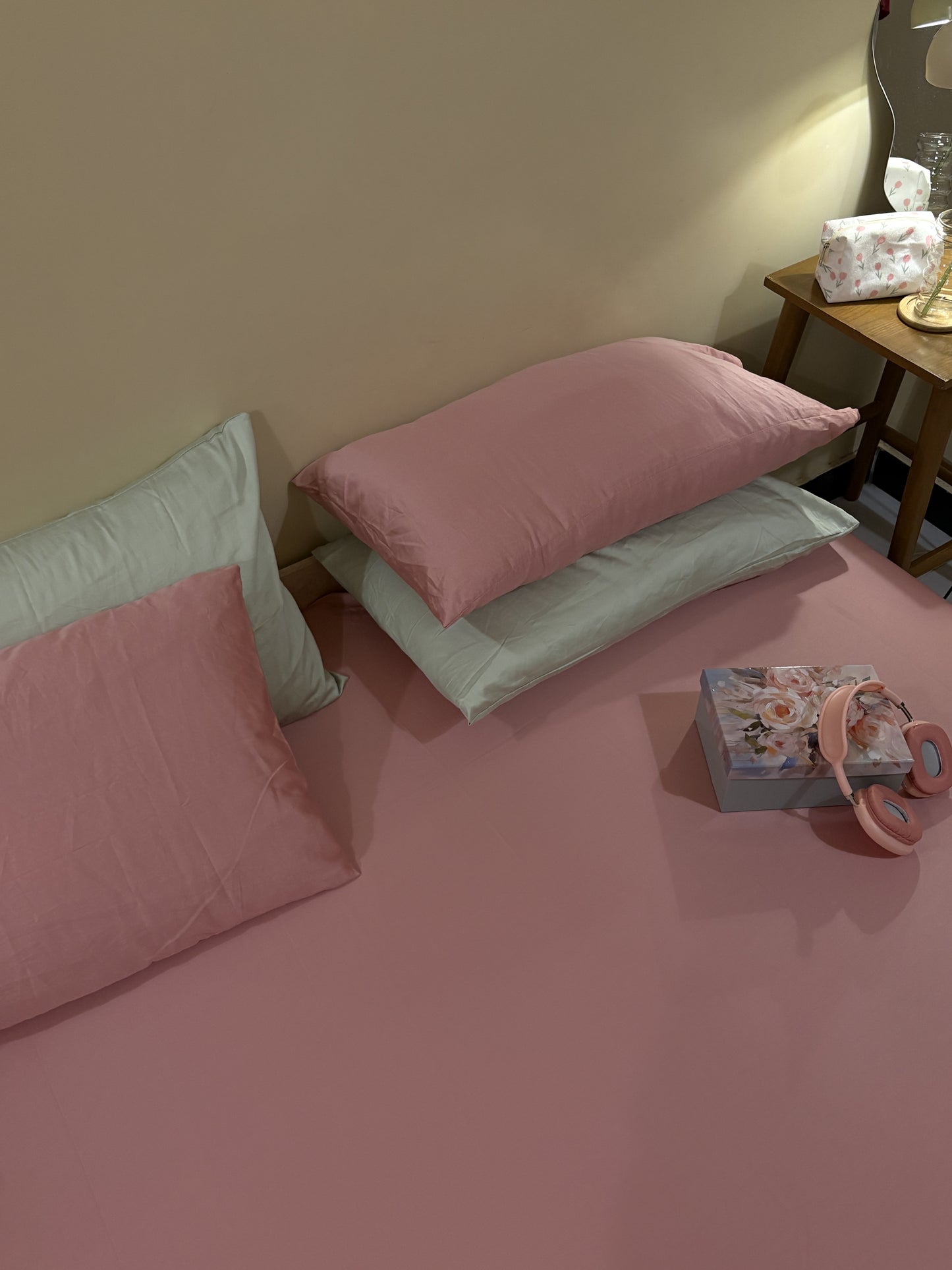 Solid Pink Sateen