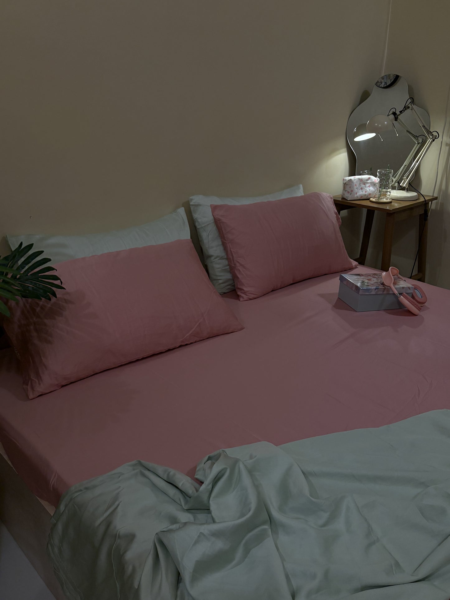 Solid Pink Sateen