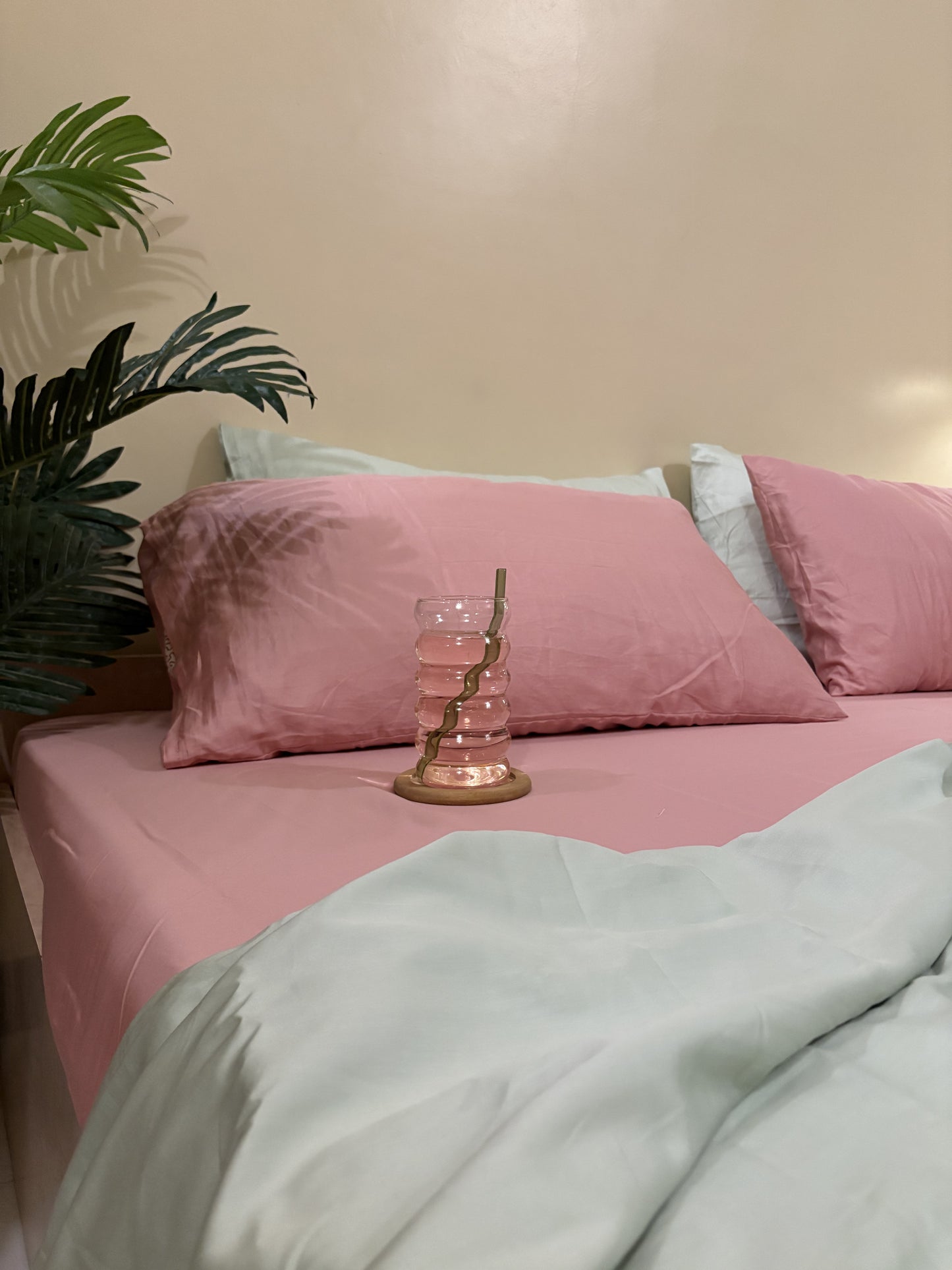 Solid Pink Sateen