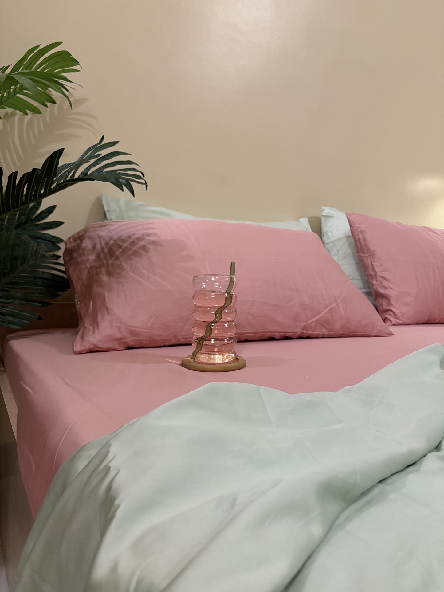 Solid Pink Sateen