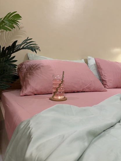 Solid Pink Sateen