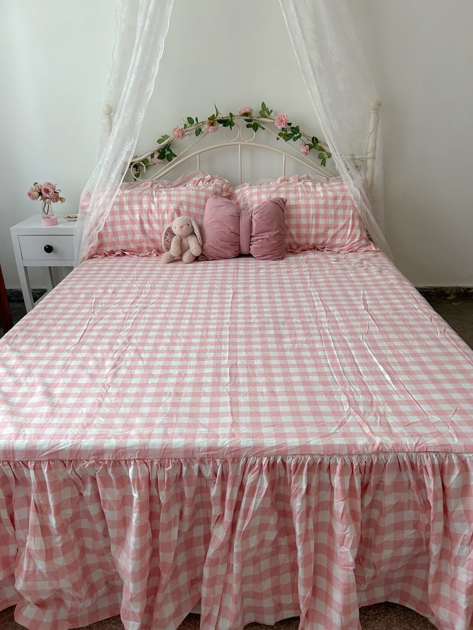 Pink & Green Gingham