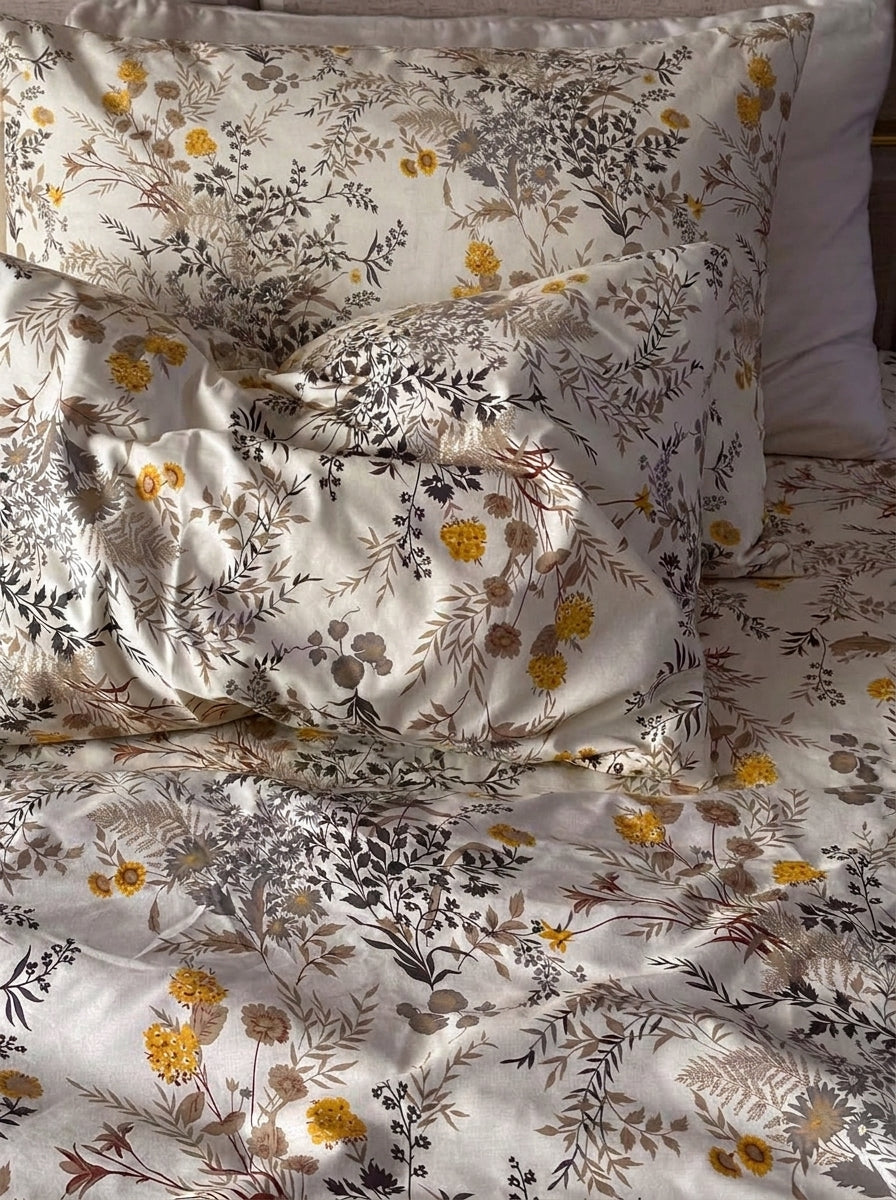 Sunflower Diaries - 3 Pc Bedsheet set