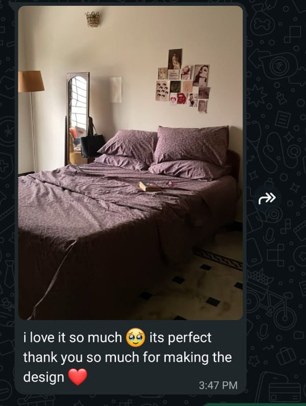 Customer message on WhatsApp