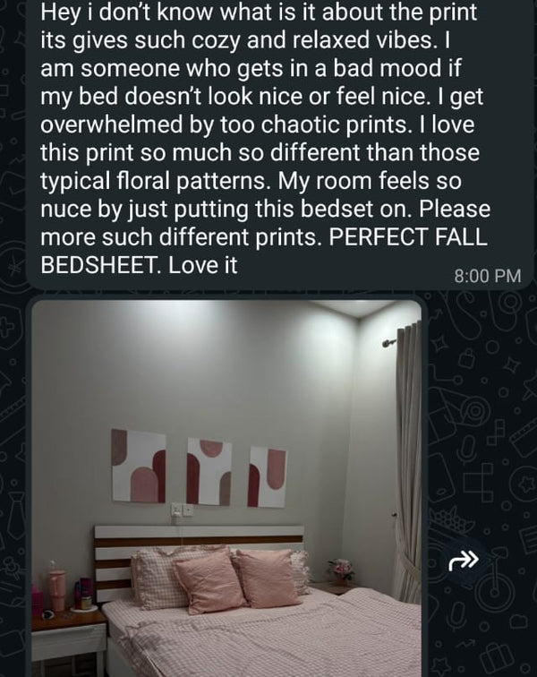 Customer message on WhatsApp