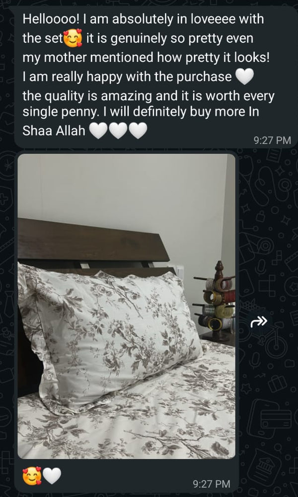 Customer message on WhatsApp