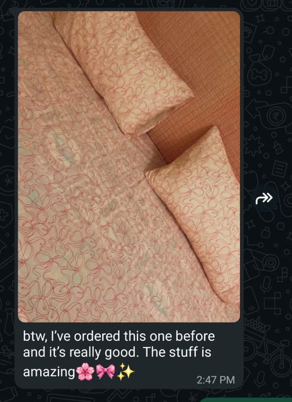 Customer message on WhatsApp