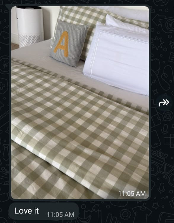 Customer message on WhatsApp
