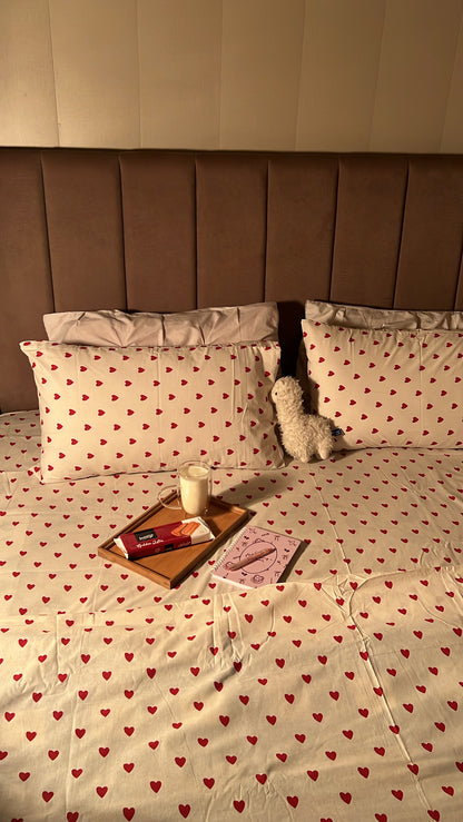Full Of Hearts - Bedsheet set (5 FOR 16k)
