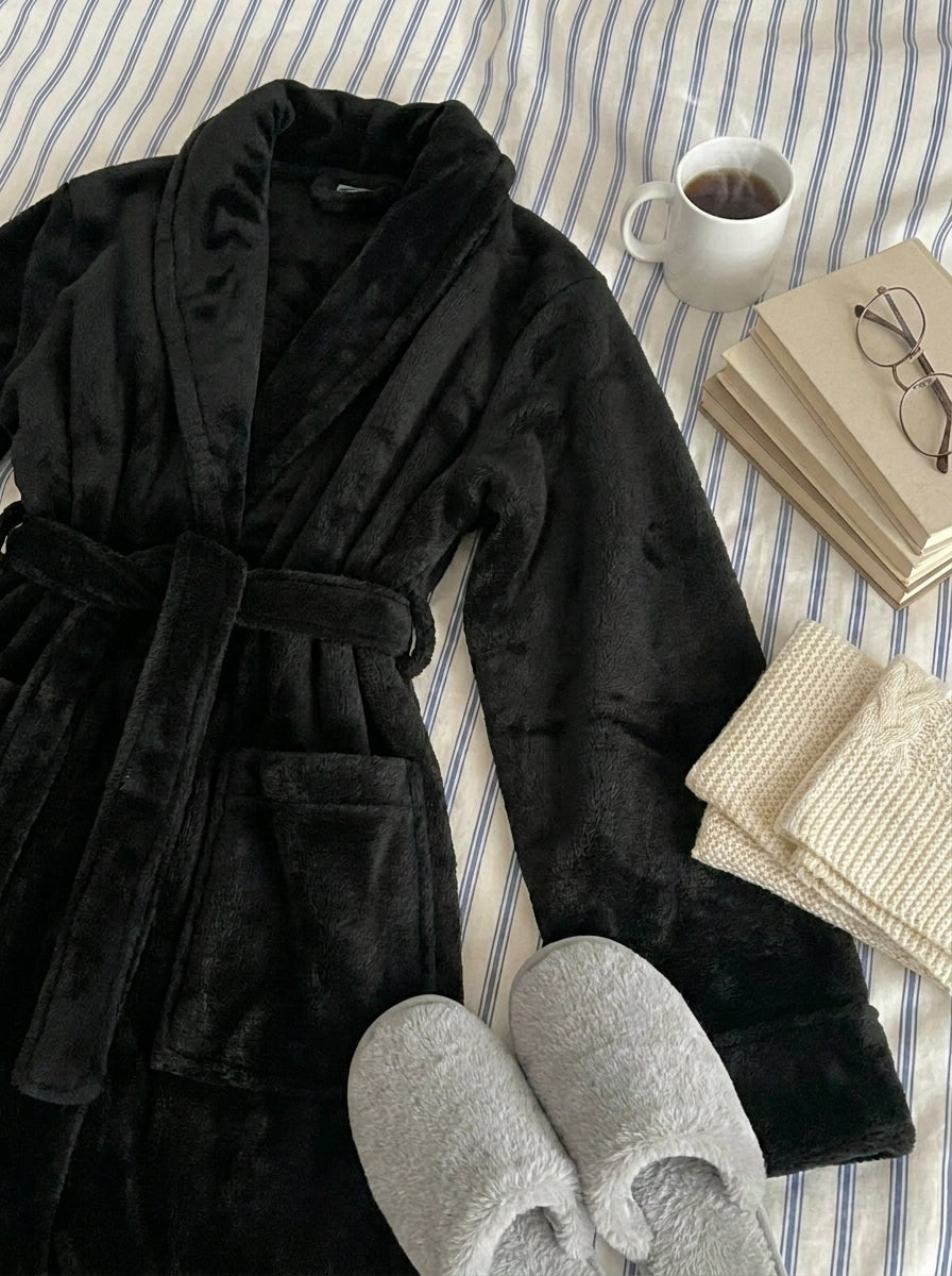 Black - BATH ROBE