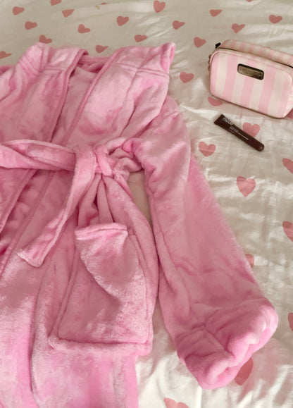 PINK BATH ROBE