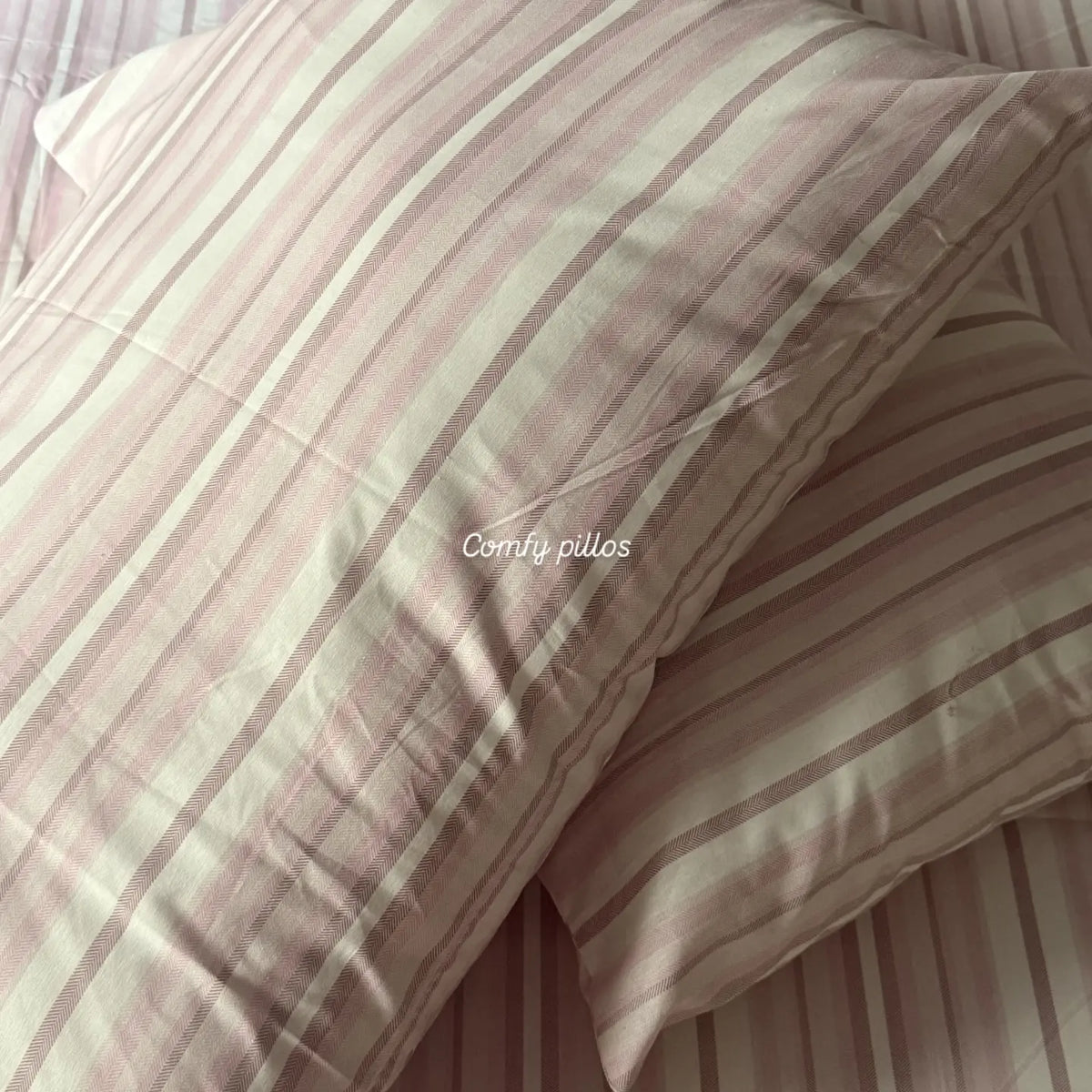 pink cute stripe - Bedsheet set (5 FOR 16k)