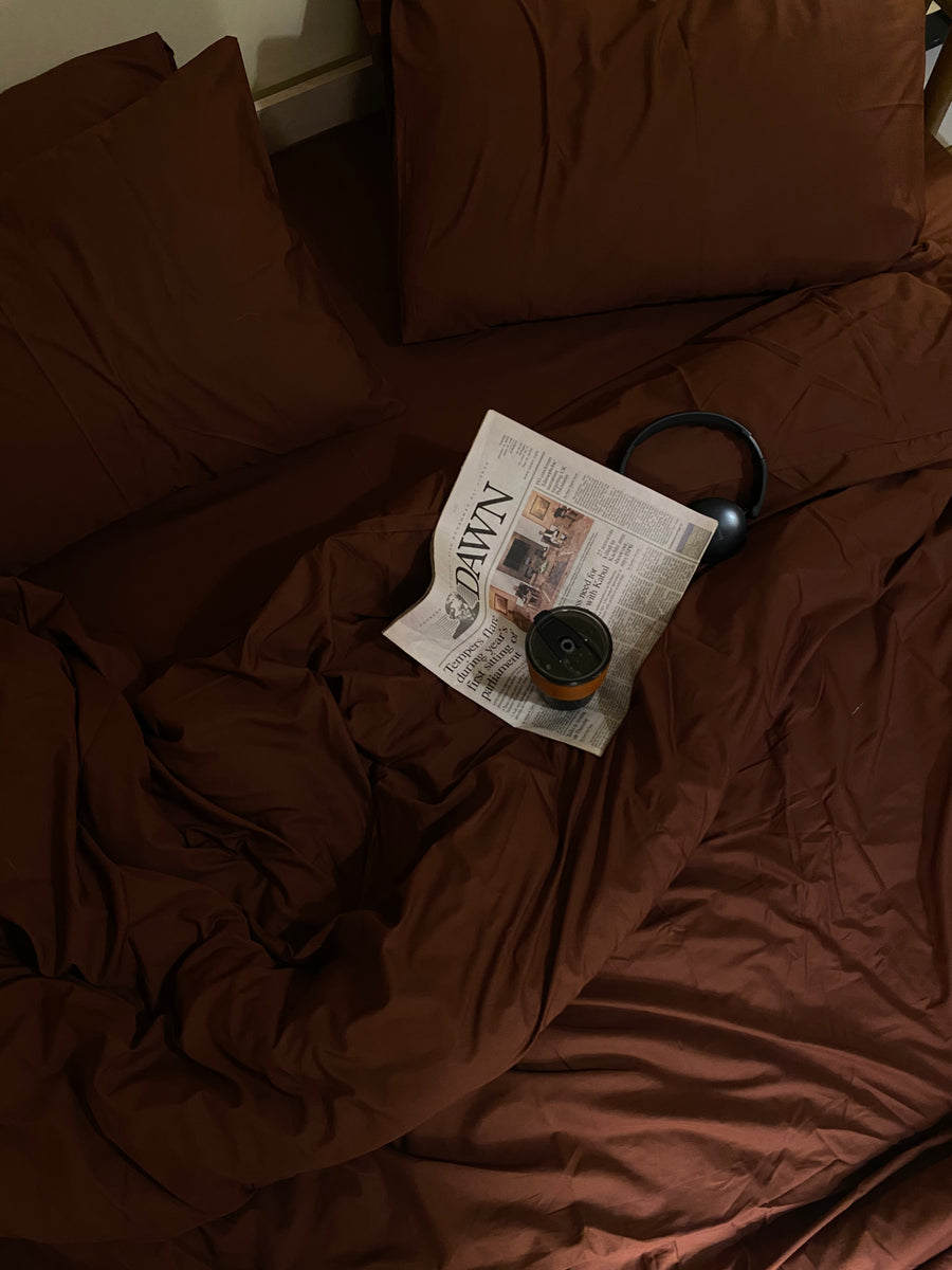 Solid Choclate Brown - Duvet Cover