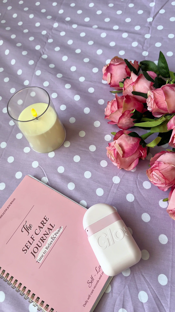 lavender polka-dot
