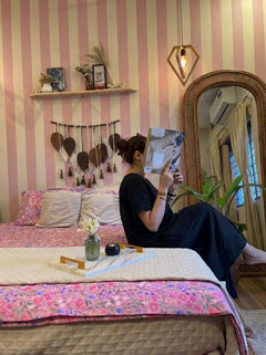 SHADES OF PINKISH SINGLE BEDDING